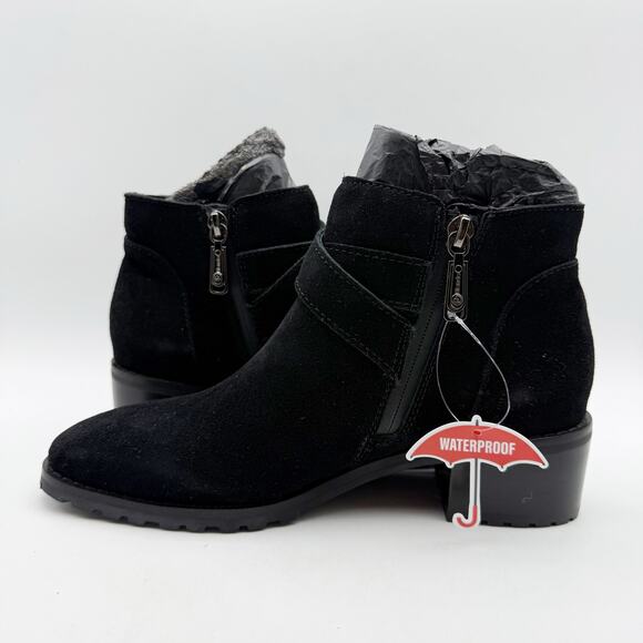 Blondo Womens Sway Ankle Booties US 6.5 M Black Suede Waterproof NWOB - Picture 8 of 13